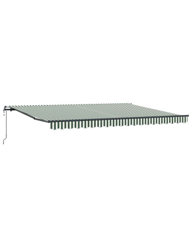 Tenda Retrattile Verde e Bianco 450 × 350 cm