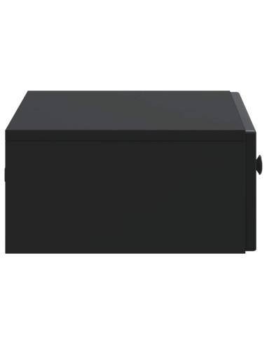 Tavolino da Parete Laterale Nero 59 x 34,5 x 17 cm
