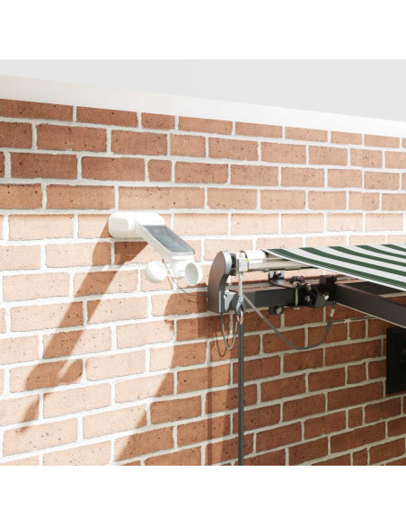 Tessuto per Tenda con Verde e Bianco 450 × 350 cm Poliestere