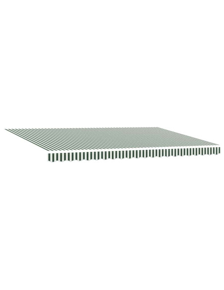 Tenda Retrattile Verde e Bianco 500 × 300 cm