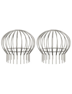 Protezione Foglie per Grondaia 2 pcs Argento 200 mm 2