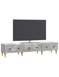 Mobile TV con cassetto Grigio Cemento 147 x 34,5 x 30 cm 2
