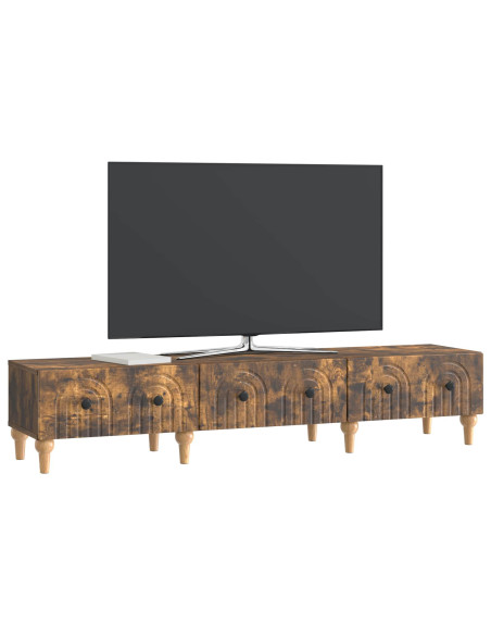 Mobile TV Rovere Fumo 147 x 34,5 x 30 cm Legno ingegnerizzato