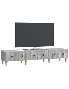 Mobile TV Grigio Sonoma 147 x 34,5 x 30 cm Legno ingegnerizzato 2