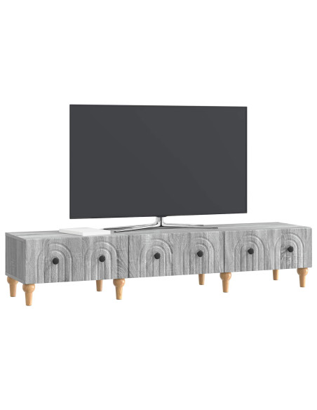 Mobile TV Grigio Sonoma 147 x 34,5 x 30 cm Legno ingegnerizzato