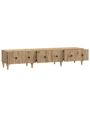 Mobile TV con cassetto Rovere Artigianale 147 x 34,5 x 30 cm