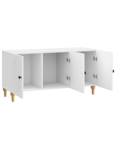 Mobile TV Bianco Lucido 99 x 34,5 x 50 cm Legno ingegnerizzato