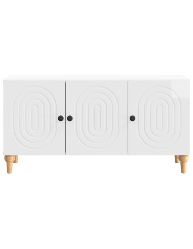 Mobile TV Bianco Lucido 99 x 34,5 x 50 cm Legno ingegnerizzato