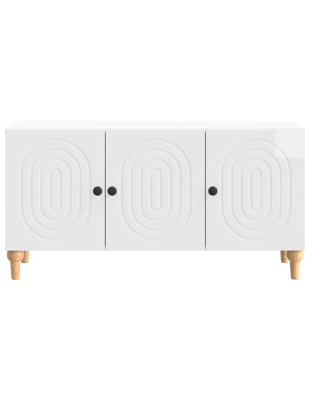 Mobile TV Bianco Lucido 99 x 34,5 x 50 cm Legno ingegnerizzato