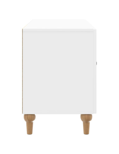 Mobile TV Bianco Lucido 99 x 34,5 x 50 cm Legno ingegnerizzato