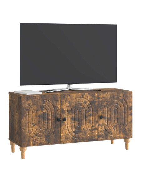 Mobile TV Rovere Fumo 99 x 34,5 x 50 cm Legno ingegnerizzato