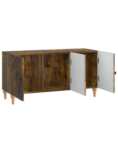 Mobile TV Rovere Fumo 99 x 34,5 x 50 cm Legno ingegnerizzato