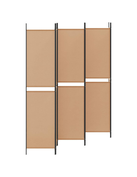 Divisore per Stanza a 6 Pannelli Beige 300 x 220 cm Tessuto