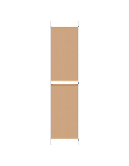 Divisore per Stanza a 6 Pannelli Beige 300 x 220 cm Tessuto