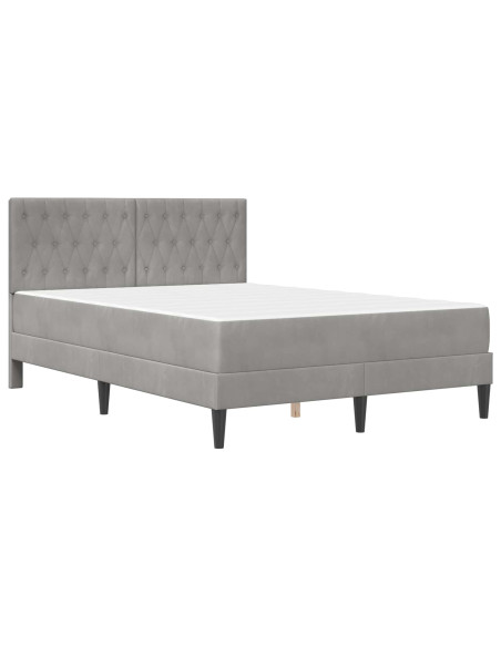 Struttura letto con materasso Grigio chiaro 120 x 200 cm