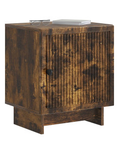 Armadio da Notte 2 pcs Rovere Fumo 43 x 34,5 x 50 cm 2