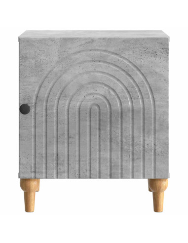 Armadio da Notte Grigio Cemento 43 x 34,5 x 50 cm