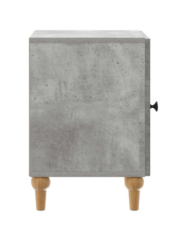 Armadio da Notte Grigio Cemento 43 x 34,5 x 50 cm