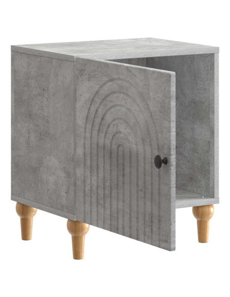 Armadio da Notte 2 pcs Grigio Cemento 43 x 34,5 x 50 cm