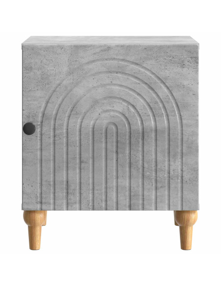 Armadio da Notte 2 pcs Grigio Cemento 43 x 34,5 x 50 cm