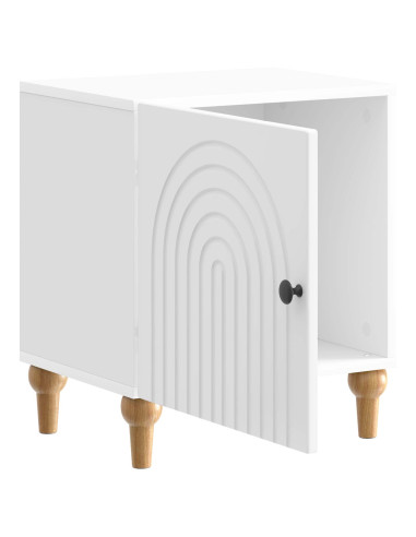 Armadio da Notte 2 pcs Bianco Lucido 43 x 34,5 x 50 cm