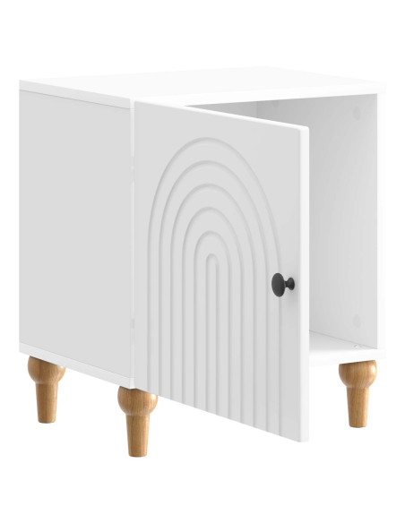 Armadio da Notte 2 pcs Bianco Lucido 43 x 34,5 x 50 cm