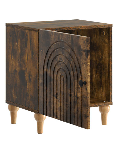 Armadio da Notte 2 pcs Rovere Fumo 43 x 34,5 x 50 cm