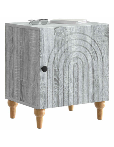 Armadio da Notte Grigio Sonoma 43 x 34,5 x 50 cm