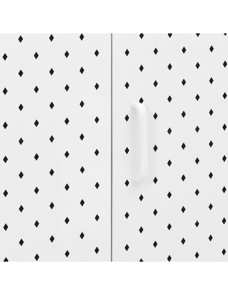 Credenza Bianca 105x35x75 cm in Acciaio