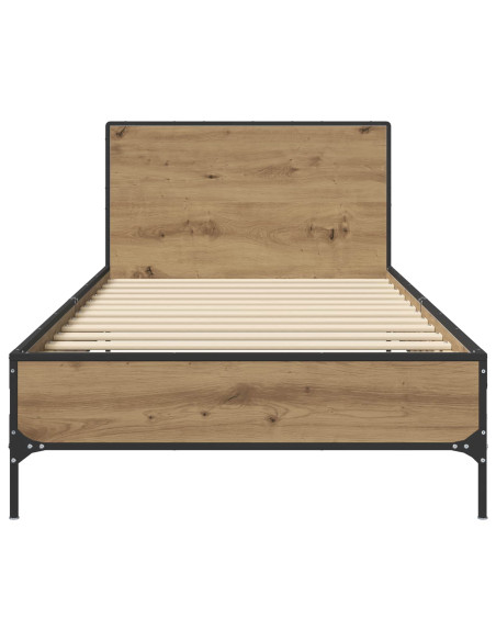 Struttura letto con testata Rovere Artigianale 80 x 200 cm