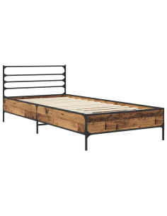 Struttura del letto Legno antico 80 x 200 cm 2