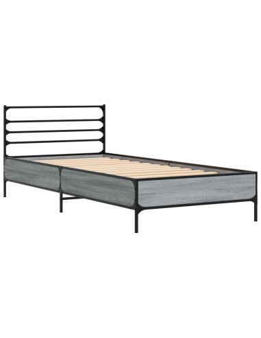Struttura del letto Sonoma grigio 80 x 200 cm