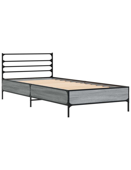 Struttura del letto Sonoma grigio 80 x 200 cm