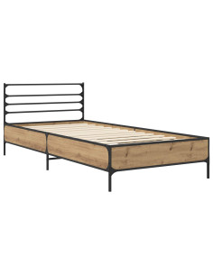 Struttura del letto Rovere Artigianale 80 x 200 cm 2