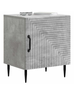 Armadio da Notte Grigio Cemento 43 x 34,5 x 50 cm 2