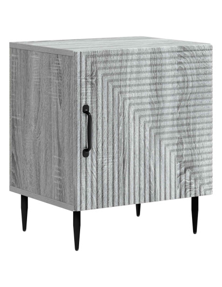 Armadio da Notte 2 pcs Grigio Sonoma 43 x 34,5 x 50 cm