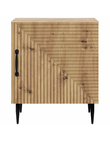 Armadio da Notte 2 pcs Rovere Artigianale 43 x 34,5 x 50 cm