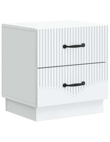 Armadio da Notte con cassetto 2 pcs Bianco 43 x 34,5 x 44,5 cm
