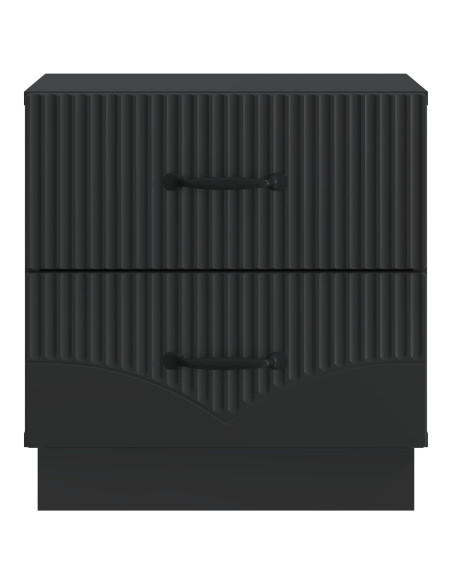 Armadio da Notte Nero 43 x 34,5 x 44,5 cm Legno ingegnerizzato