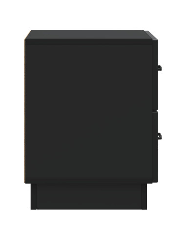 Armadio da Notte Nero 43 x 34,5 x 44,5 cm Legno ingegnerizzato