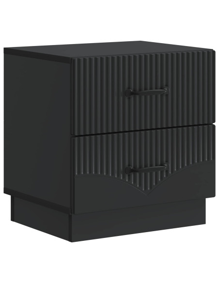 Armadio da Notte con cassetto 2 pcs Nero 43 x 34,5 x 44,5 cm