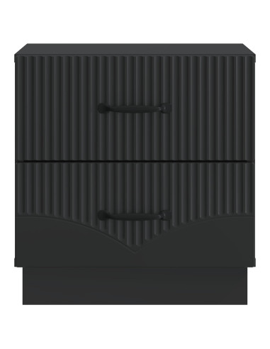 Armadio da Notte con cassetto 2 pcs Nero 43 x 34,5 x 44,5 cm