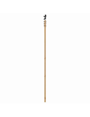 Porta scorrevole ORKDAL Naturale e Nero 93 x 211 cm