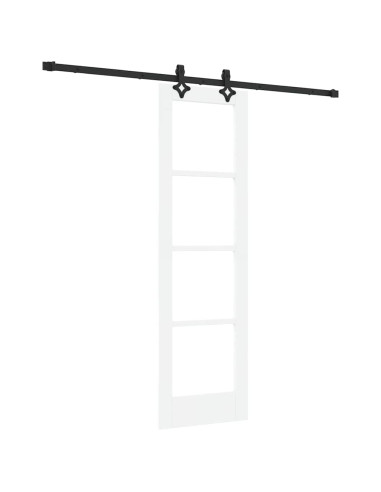Porta scorrevole ORKDAL Bianco e Nero 61 x 198,5 cm