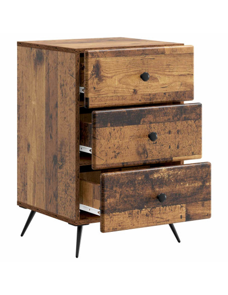 Armadio da Notte con cassetto Legno antico 43 x 41 x 66,5 cm