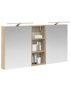 Set di Armadi da Bagno con lo scaffale 3 pcs 130 x 14,5 x 70 cm 2