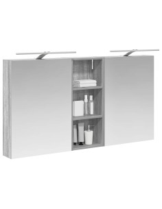Set di Armadi da Bagno con lo scaffale 3 pcs 130 x 14,5 x 70 cm 2