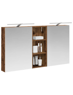 Set di Armadi da Bagno con lo scaffale 3 pcs 130 x 14,5 x 70 cm 2