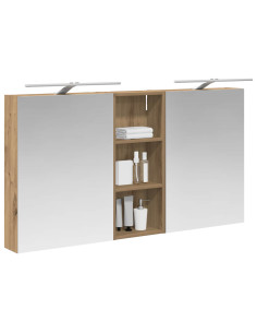Set di Armadi da Bagno con lo scaffale 3 pcs 130 x 14,5 x 70 cm 2