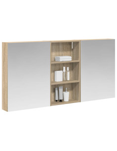 Set di Armadi da Bagno con lo scaffale 3 pcs 140 x 14,5 x 70 cm 2